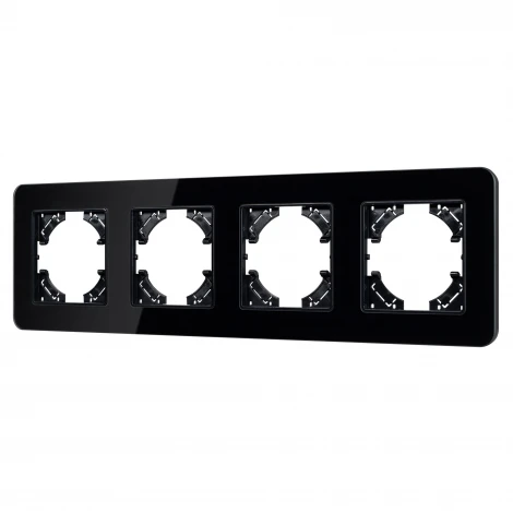 Рамка стеклянная FRM-OMALI-GS-4-BK (Arlight) 049701