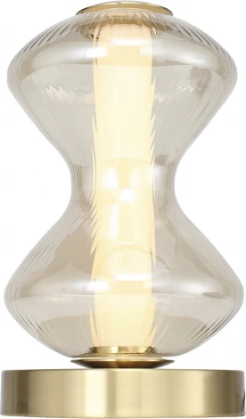 Настольная лампа ST Luce Spine SL6136.204.01 золото/коньячный LED 1*6W 3000K (220V)