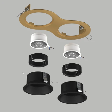 Встраиваемый светильник под LED модуль/ламп МR16 Lightstar Domino D6230707BMOD