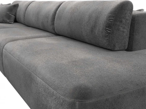 Диван угловой Лига-036 НПБ Модерн Лонг левый угол Лига Диванов (Велюр) арт.127757L
