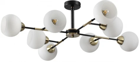 Люстра потолочная Rowan 4595/8C черный, бронза E27 8*40W