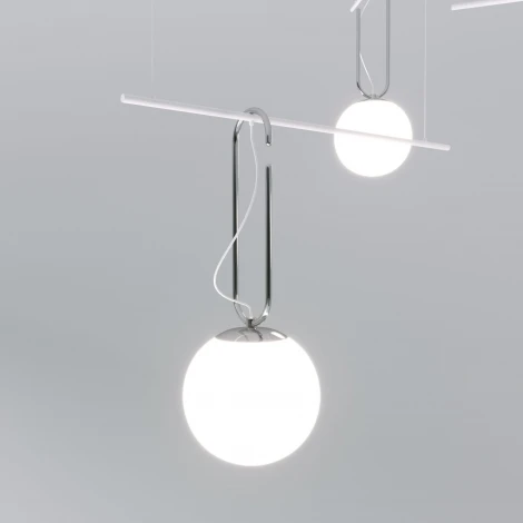 Подвесной светильник Riche 70143/3 белый Eurosvet (220V, на тросе, шарики)