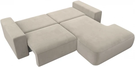 Диван угловой Лига-036 НПБ Классик правый угол (Бежевый/Микровельвет) Лига Диванов арт.121364