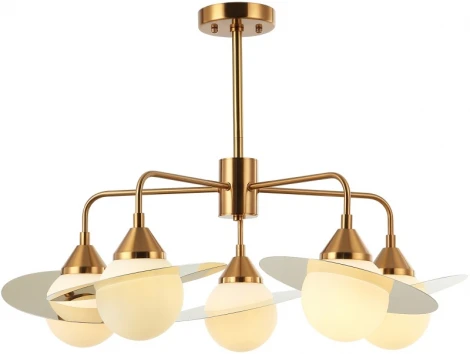 Потолочная люстра на штанге Stilfort Saturn 2125/03/05P (220V, шарики)
