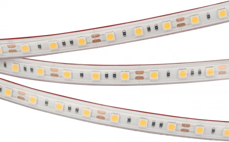 Светодиодная лента герметичная RTW-PS-B60-12mm 12V Warm3000 (14.4 W/m, IP67, 5060, 5m) (Arlight, 14.4 Вт/м, IP67) 022325(2)