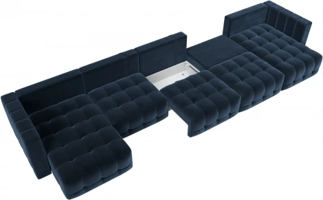 Диван П-образный Лига-052 НПБ МегаЛонг Лига Диванов (Велюр) арт.128864