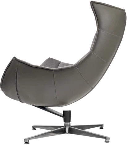 Кресло Bradexhome LOBSTER CHAIR серый искусственная замша, серый