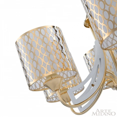 Подвесная люстра Arte Milano Florentia-3387 303387/6 Wh/Gd (220V, на цепи)