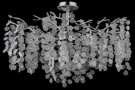 Потолочная люстра хрустальная на штанге Dio D`arte Tavenna Nickel Tavenna H 1.3.76.102 N (220V)