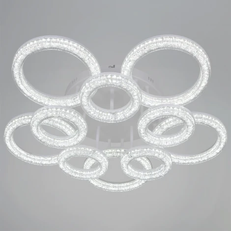 Потолочная люстра светодиодная на штанге с регулировкой цветовой температуры, яркости и ночным режимом Reluce 29290-0.3-5+5 WH