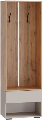 Прихожая Woodville Роут 0,6 м кашемир / дуб вотан арт.615369