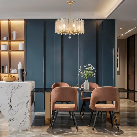 Подвесная люстра хрустальная на штанге Arte Milano Sorrento-3109 373109/6/350/500 GD (220V)