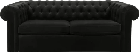Диван Chesterfield ОГОГО (арт.344557), (Ткань/Черный)