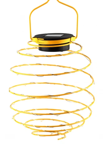 Уличный подвесной светильник светодиодный на солнечных батареях в виде спирали ЭРА ERASF024-28