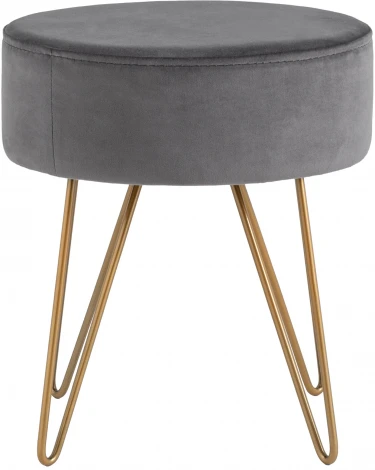 Пуф Спейси велюр серый УТ000035907