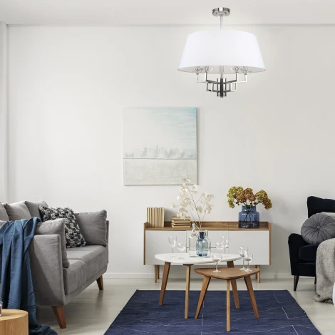 Потолочная люстра на штанге Escada Rhapsody 10161/5PL E14*40W Nickel