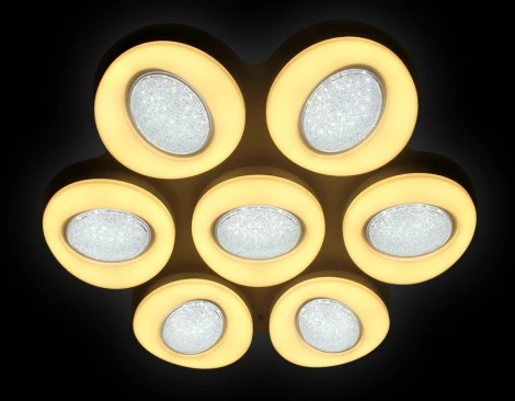 Потолочная люстра Ambrella Orbital Crystal Sand FS1587/7 364W D880*800