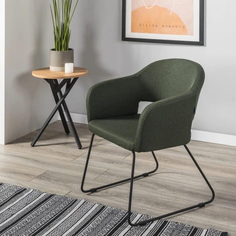 Стул R-Home Oscar тёмно-зеленый/Линк