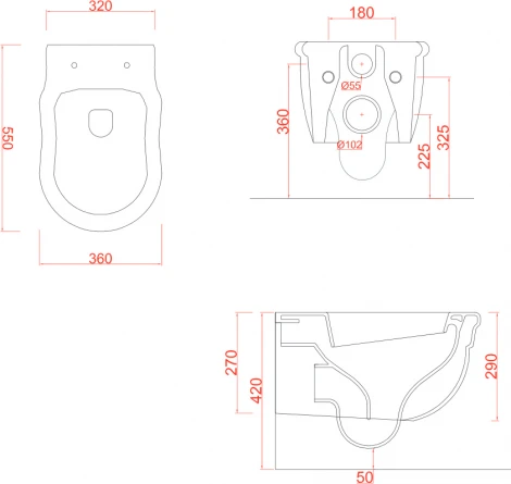 Унитаз подвесной ArtCeram Hermitage HEV010 01 00 белый