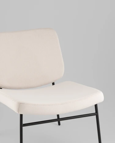 Кресло Stool Group Эбигейл велюр молочный УТ000041984