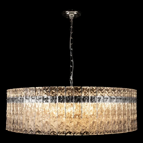 Подвесная люстра Loft It Nevada 10297/800 Nickel (220V, хрусталь, на цепи, круглые)