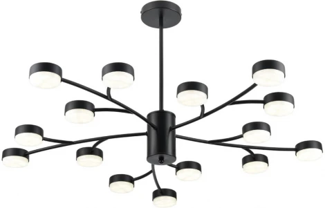Потолочная люстра на штанге Lumion Torina 8117/15 черный, металл LED GX53 15*7W 220V