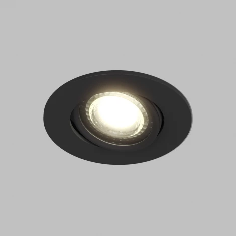 Встраиваемый точечный светильник Denkirs DK3020-BK (220V, круглые)