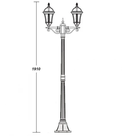 Наземный фонарь Oasis Light 95208S A Bl (220V, IP44)