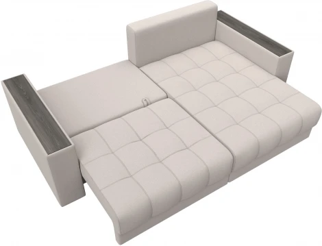 Диван угловой с декором Лига-049 НПБ Лига Диванов (Замша) арт.128480