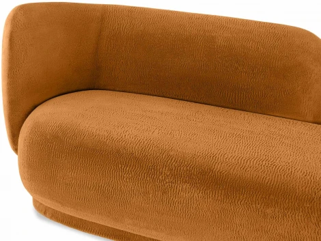 Кушетка Lucca левая ОГОГО (арт.865104), (Искусственный мех/Коричневый)