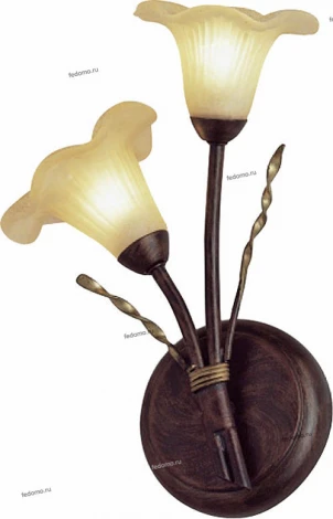 Бра N-Light BX-0171 BX-0171/2 coffee with gold