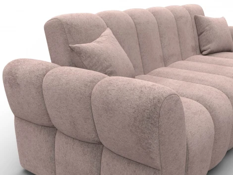 Диван-книжка Лига-111 (ДСП,ЛДСП,Велюр/Бежевый) Лига Диванов 136692