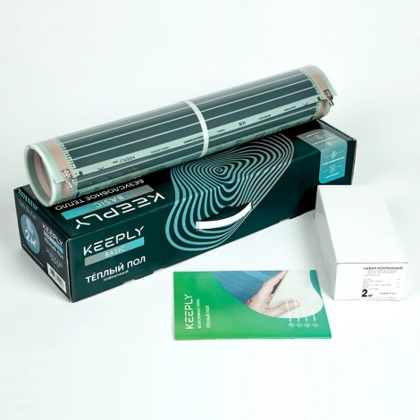 Комплект тёплого пола KEEPLY 140 Вт/м, Basic, 1м.кв, 140Вт