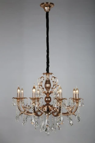 Подвесная люстра Omnilux Grosseto OML-77723-08 (220V, на цепи, подсвечник, свеча)