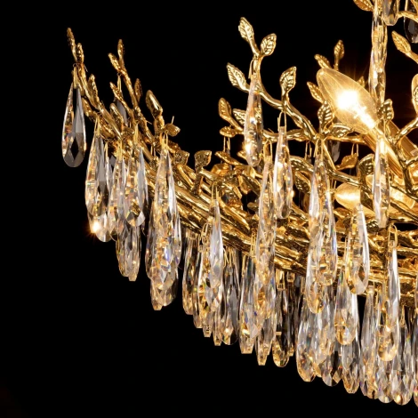 Подвесная люстра Citilux Ritz CL310122 (220V, подвески, на цепи, листья, ветки)