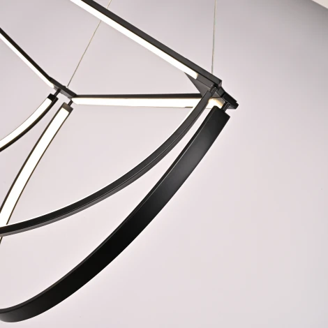 Подвесной светильник Solana Light 3 Black By ImperiumLoft Solana-Light01 (LED, 220V, пульт управления, на тросе)