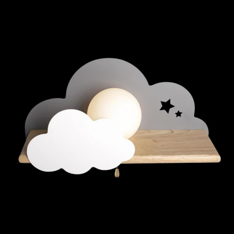 Настенный светильник Loft It Axel 10134 Grey (для детской, 220V, выключатель, шар)