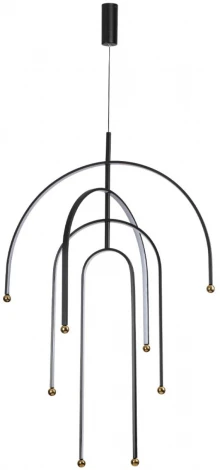 Подвесной светильник Odeon Light Memfi 6633/95L HIGHTECH ODL24 металл/черный/акрил LED 95W 3000K 220V (на проводе)