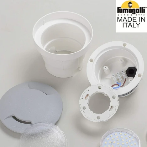 Встраиваемый светильник уличный Fumagalli CECI 2F2.000.000.LXG1L (220V, круглые, IP67)