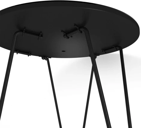 Столик журнальный Sheffilton SHT-CT27 титановый кварц/черный муар