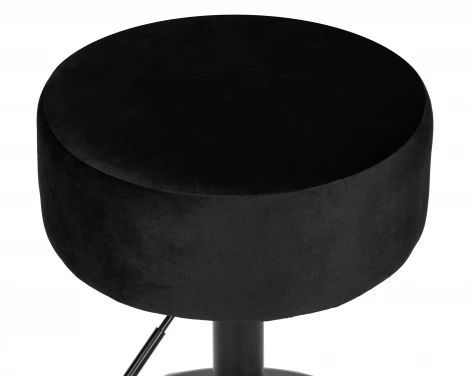 Пуф DOBRIN DANNY BLACK (черный велюр (MJ9-101)) 2050_BlackBase-LM BLACK, цвет сиденья черный (MJ9-101), основания