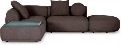 Диван Fabro ОГОГО (арт.853866), (Ткань,Букле/Коричневый)