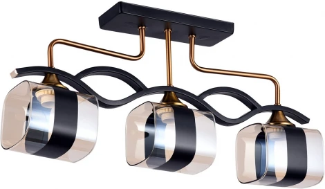 Потолочная люстра Reluce 72106-0.3-03 BK+GAB (220V)