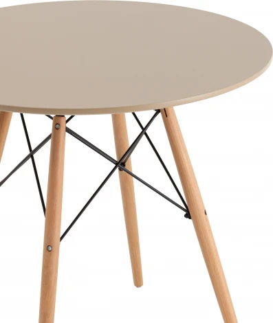 Стол Stool Group Eames DSW NEW D80 бежевый