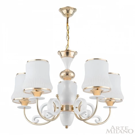 Подвесная люстра Arte Milano Florentia-1097 301097/5 Wh/Gd (220V, на цепи)