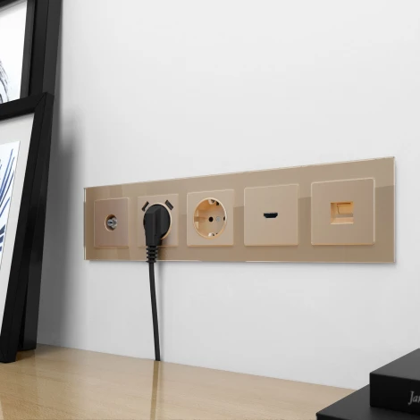 Накладка для розетки USB (шампань) Werkel W1179511 (a050854)