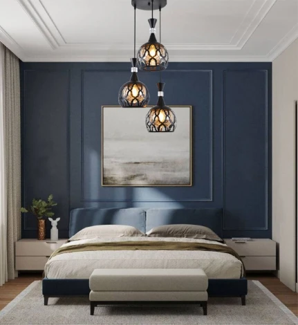 Подвесной светильник Seven Fires Levent SF4045/3P-BK-AM