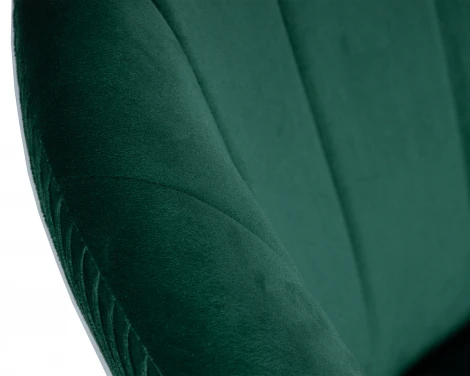 Кресло дизайнерское DOBRIN EDISON BLACK (зеленый велюр (1922-9)) 8600_BlackBase-LM BLACK, цвет сиденья зеленый (1922-9), основания черный