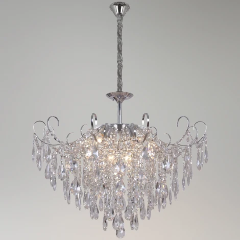 Подвесная люстра хрустальная Reluce 66760-0.4-800 MX CH