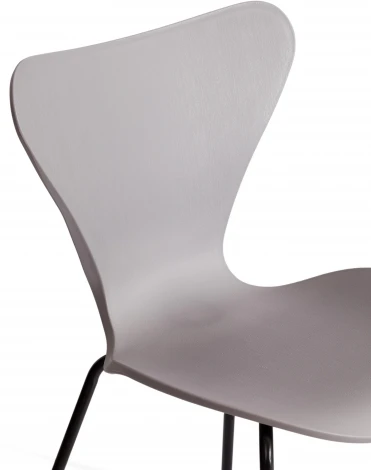 Стул Jacobsen (mod DC 102-1) (Пластик,Металл /Серый,Черный)